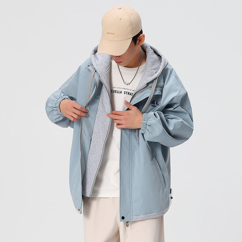 秋冬款外套男潮牌潮流字母刺绣情侣学生夹克XZ304B-JK22111-P75,男装夹克,星座302B-1
