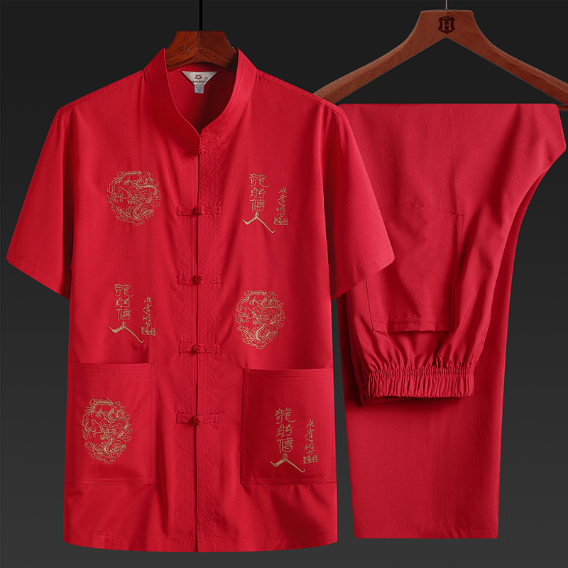 Men's summer Chinese style casual Tang suit