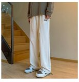 潮男长裤春秋潮流宽松型新款直筒青春流行休闲裤XZ302B-1-K858P32，男装休闲裤，星座302B-1