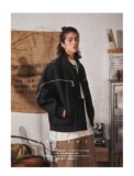 超火炸街棒球服ins潮网红2024秋季新款短夹克XZ302-1-JK1192P65，男装夹克，星座302B-1