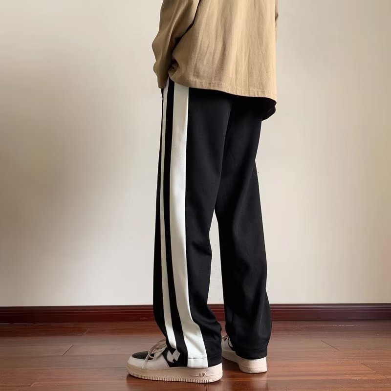 男时尚舒适洋气士宽松直筒潮流运动休闲裤XZ302B-1-K56P45,男装休闲裤,星座302B-1