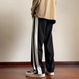 男时尚舒适洋气士宽松直筒潮流运动休闲裤XZ302B-1-K56P45，男装休闲裤，星座302B-1