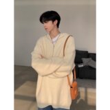 连帽毛衣男春秋季日系复古慵懒外套针织衫XZ302B-1-M188P58，男装针织衫/毛衣，星座302B-1
