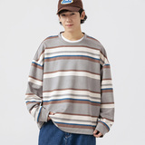 秋装外套班服宽松套头条纹潮流情侣装卫衣XZ302-1-W5531P45，男装卫衣，星座302B-1