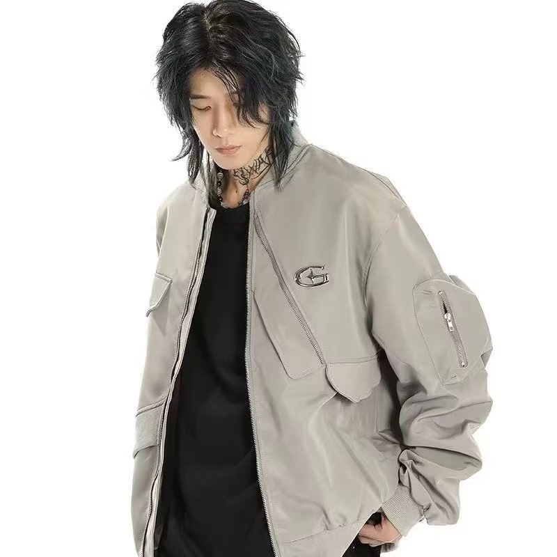 秋季男士工装宽松潮流休闲外套夹克XZ302B-1-JK6670P60,男装夹克,星座302B-1