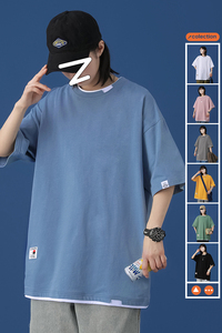 夏季男女中性风宽松百搭ins潮牌休闲 T恤XZ304B-T201P19图片