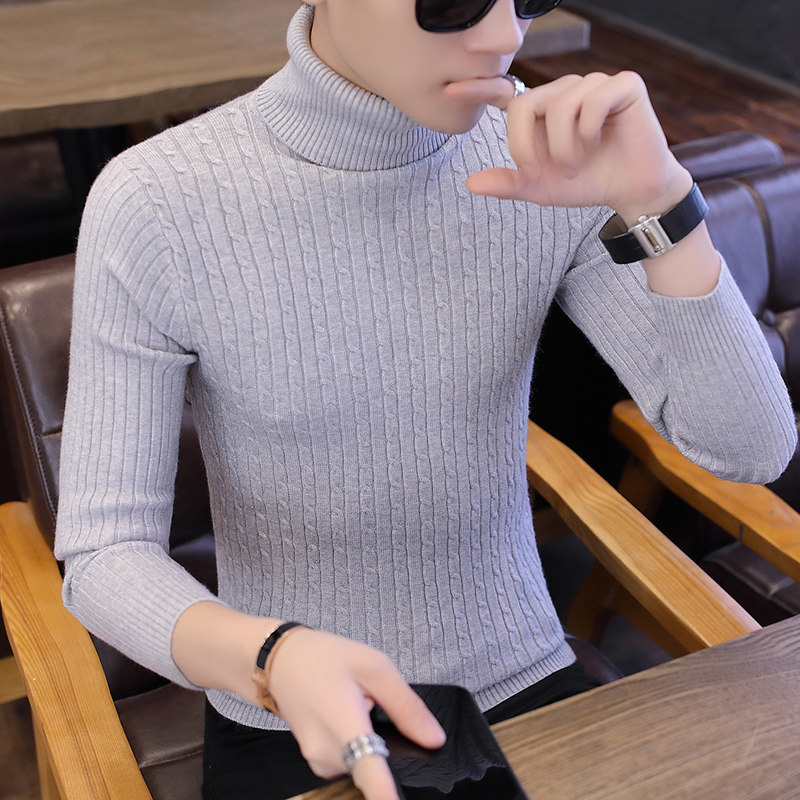 冬季基础打底长年有货多色高领休闲毛衣针织衫A222-M012P30,男装针织衫/毛衣,星座302B-1