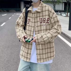 小香风千鸟格外套新款潮牌痞帅高级感潮流夹克XZ302B-JK919P68图片