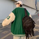 男秋季潮牌刺绣衣服男女冬季夹克加厚棒球服男XZ302B-1-JK699P58，男装夹克，星座302B-1