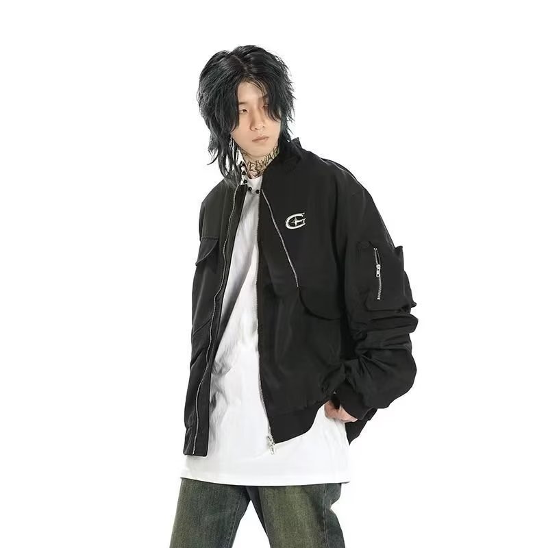 秋季男士工装宽松潮流休闲外套夹克XZ302B-1-JK6670P60,男装夹克,星座302B-1