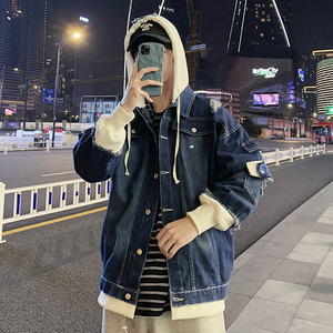 秋季时尚文艺洋气经典休闲牛仔夹克A222-JK1803P60图片
