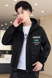 春季新款时尚休闲印花连帽外套夹克XZ304B-JK106.7.8P65，男装夹克，星座302B-1