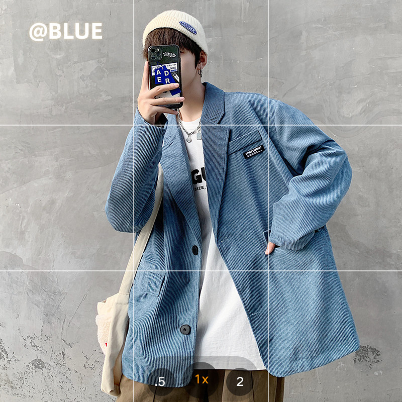 文艺大皂风小西装港风秋潮流外套休闲西服XZ304B-XZ9002P80,男装西服,星座302B-1