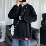 秋季新款港风宽松拼接时尚舒适休闲卫衣XZ304B-w5509P30，男装卫衣，星座302B-1