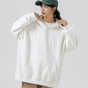 秋冬外套连帽宽松潮牌情侣装卫衣XZ302B-1-W5526P45图片