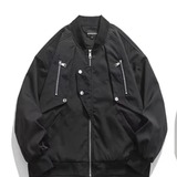 春秋拉链多口袋棒球服小众情侣BF风休闲夹克XZ302B-1-JK036P65，男装夹克，星座302B-1