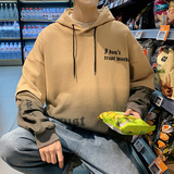 秋季新款港风男模宽松INS男装印花休闲卫衣XZ304B-W5627P40，男装卫衣，星座302B-1