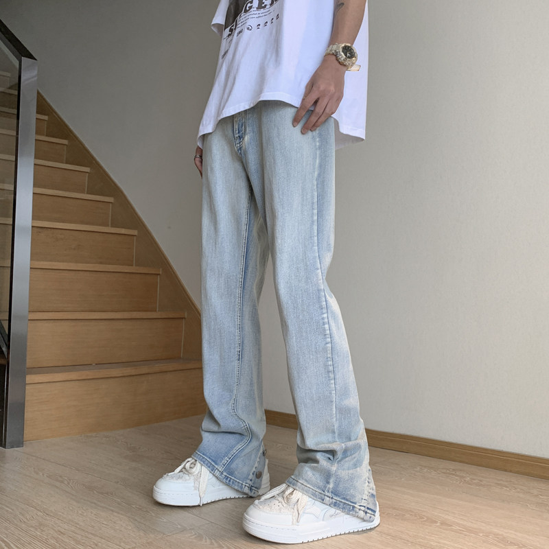 秋冬男士宽松直筒潮牌休闲牛仔裤XZ302B-1-K35P55,男装牛仔裤,星座302B-1