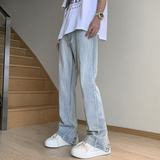 秋冬男士宽松直筒潮牌休闲牛仔裤XZ302B-1-K35P55，男装牛仔裤，星座302B-1