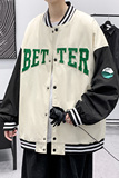 秋季新款棒球服潮流ins字母刺绣情侣学生夹克XZ304B-JK22105P65，男装夹克，星座302B-1