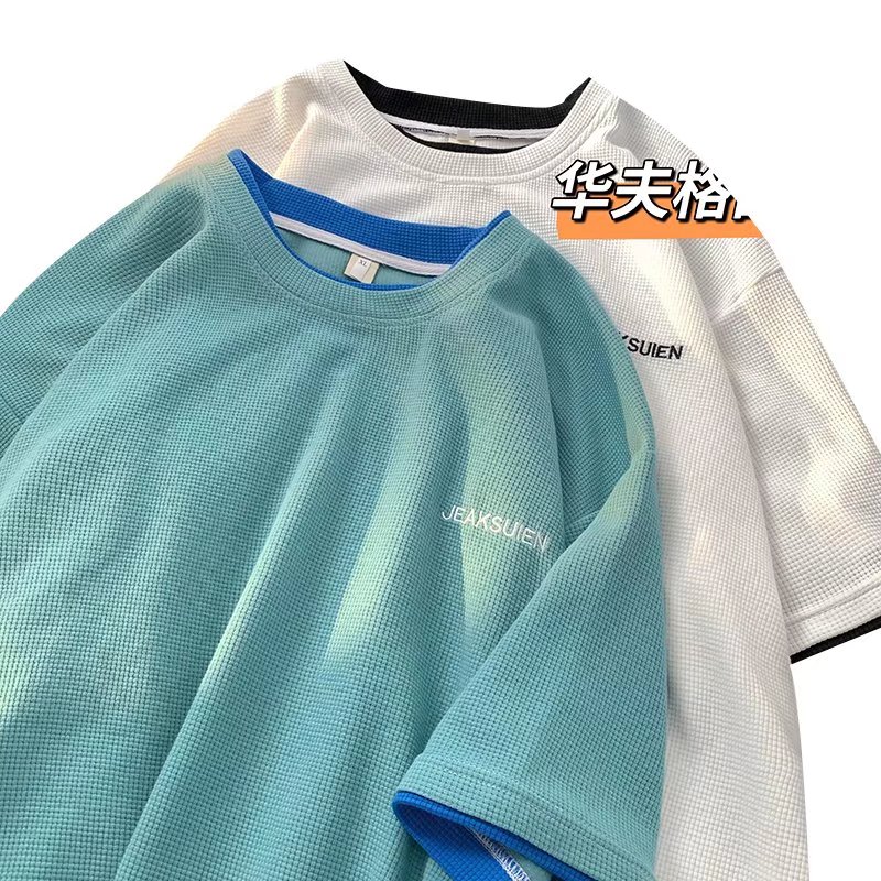 潮短袖t恤潮牌宽松潮流ins半袖夏天休闲T恤XZ304B-T1097P28图片