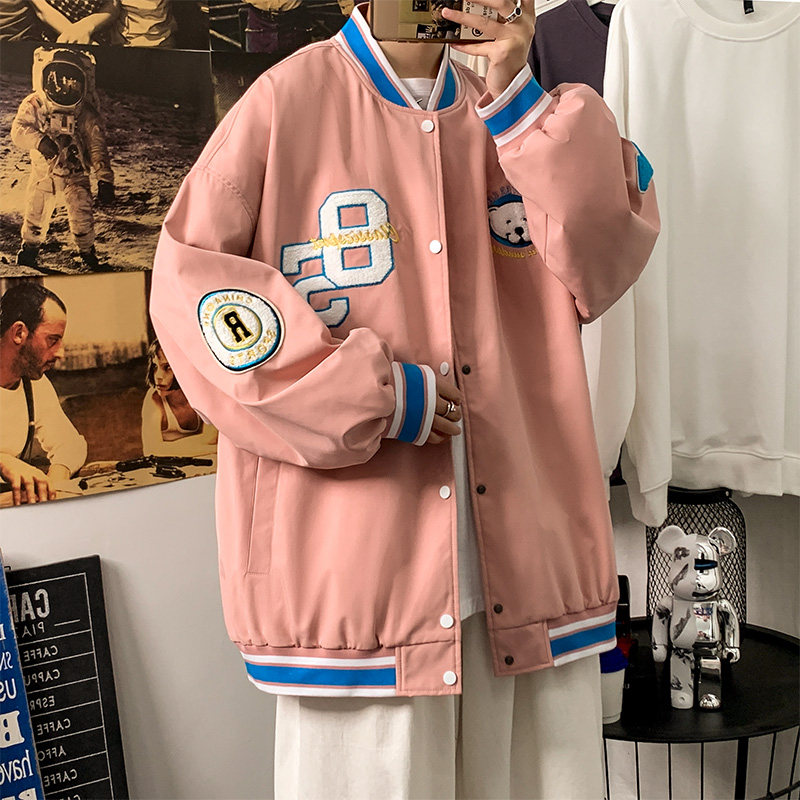 秋季新款棒球服外套潮流ins字母刺绣情侣夹克XZ304B-JK22102P70,男装夹克,星座302B-1