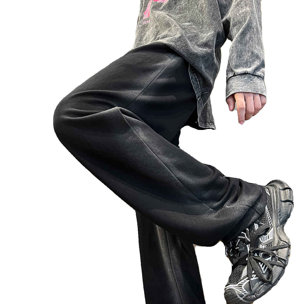 冬季男士加厚潮流宽松水洗卫裤运动休闲裤XZ302B-1-K23312P55,男装休闲裤,星座302B-1
