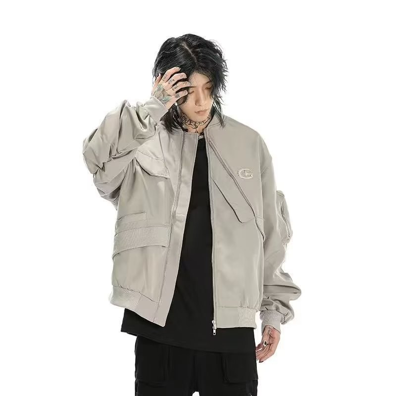 秋季男士工装宽松潮流休闲外套夹克XZ302B-1-JK6670P60,男装夹克,星座302B-1