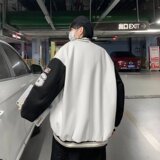 wassupcandy棒球服外套男春秋季美式潮牌青少年高街痞帅休闲夹克，男装夹克，星座302B-1