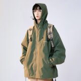 美式冲锋衣户外山系登山服春秋季夹克防风防水XZ302B-1-JK034P58，男装夹克，星座302B-1