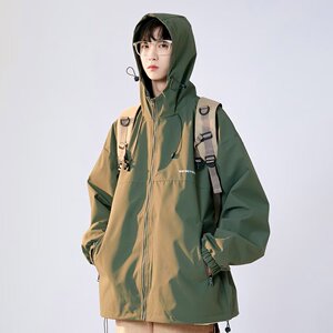 美式冲锋衣户外山系登山服春秋季夹克防风防水XZ302B-1-JK034P58图片