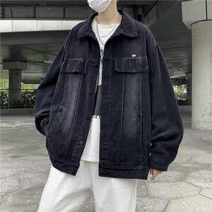 美式水洗牛仔夹克高街潮流宽松上衣潮牌百搭外套XZ304B-JK1204P65图片