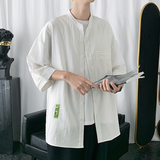 夏季ins短袖时尚宽松潮流休闲衬衫XZ304B-CS1106P40，男装衬衫，星座302B-1