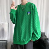 秋季新款圆领绣花休闲套头卫衣XZ304B-W3323-P35，男装卫衣，星座302B-1