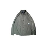 日系复古工装长袖宽松港风潮牌百搭休闲衬衫XZ302B-1-CS801P42，男装衬衫，星座302B-1