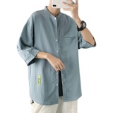 夏季ins短袖时尚宽松潮流休闲衬衫XZ304B-CS1106P40，男装衬衫，星座302B-1