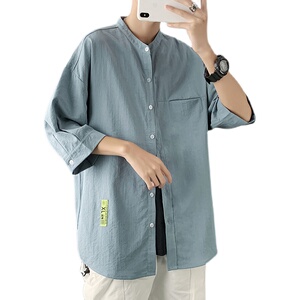 夏季ins 短袖时尚宽松潮流休闲衬衫XZ304B-CS1106P40图片