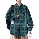 秋季新款ins复古韩系时尚宽松潮流帅气休闲衬衫XZ304B-CS2014P45，男装衬衫，星座302B-1