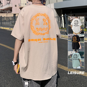 夏季新款冰丝短袖T恤男士休闲宽松短袖男个性T恤XZ304B-T3103P32图片