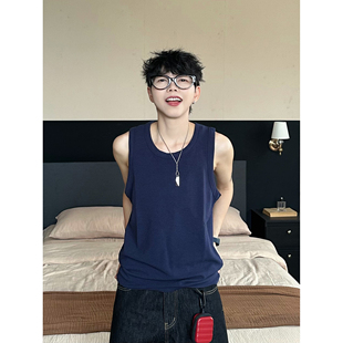 XBRO基础大众弹力修身健身百搭300G纯色多色夏季背心男女坎肩汗衫