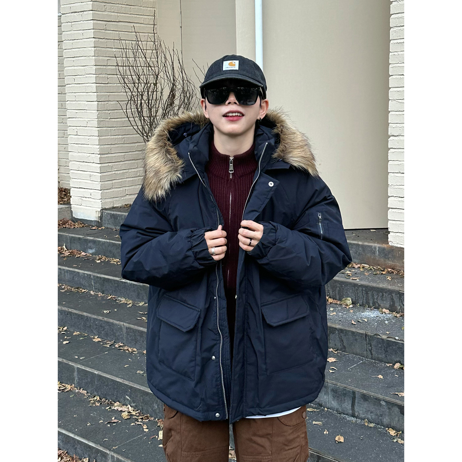 XBRO美式复古棉衣外套保暖防寒