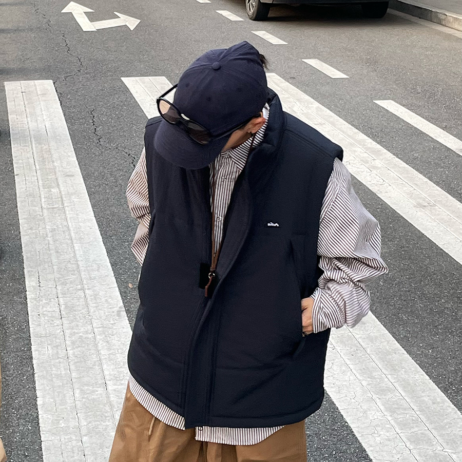 棉马甲OUTSTRIPS冬季拉链