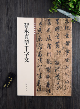 正版包邮 智永真草千字文 中华书局 16开草书毛笔字帖 中华碑帖精粹三 简体旁注