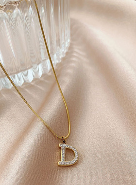 真金电镀微镶锆石网红新款项链