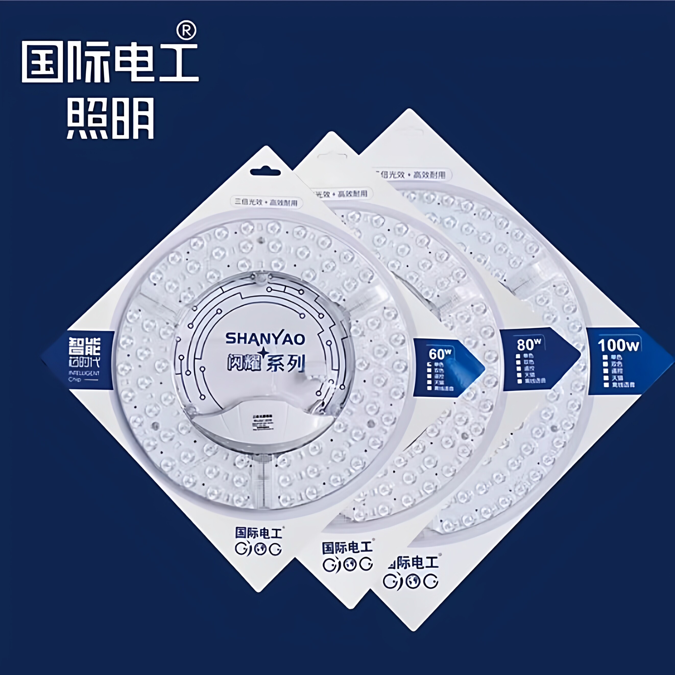 国际电工吸顶灯led灯芯替换磁吸圆盘卧室房间厨房阳台卫生间灯盘