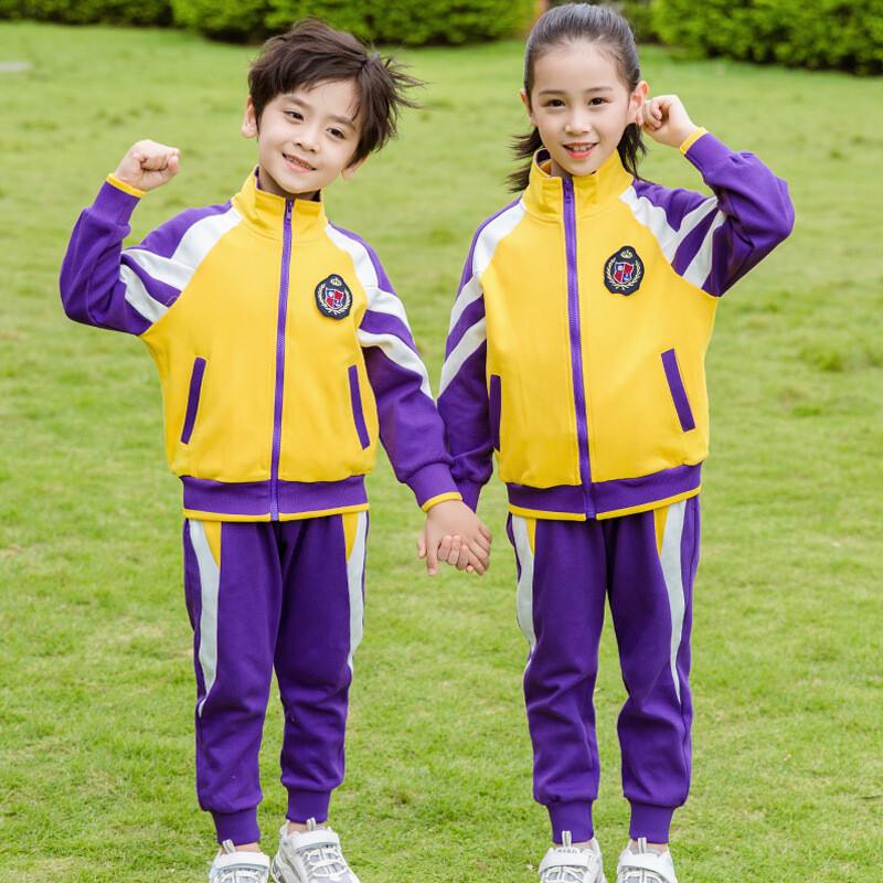 2024春秋季新款幼儿园园服春装校服套装3-14岁小学生三件套童班服