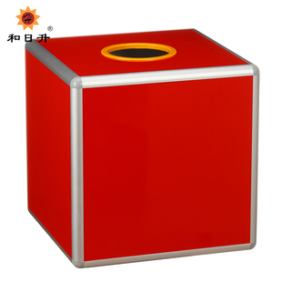和日升（大号）六面全红无字 多用途 抽奖 抓硬币 礼金箱 投票箱