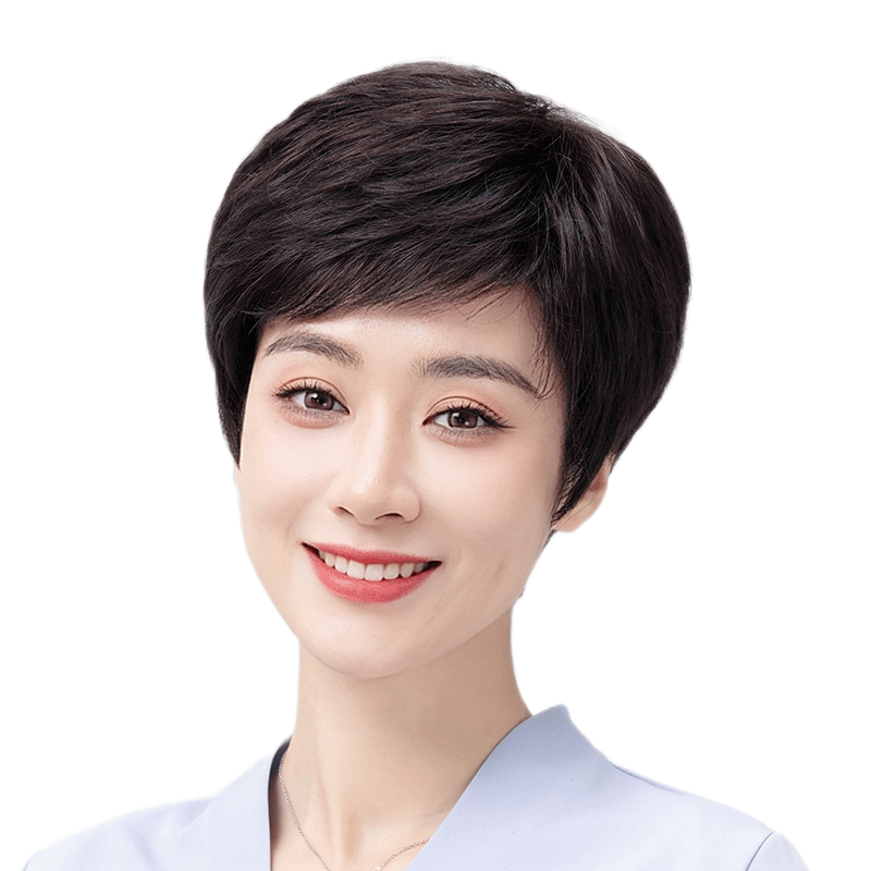 假发夏季轻薄透气妈妈假发