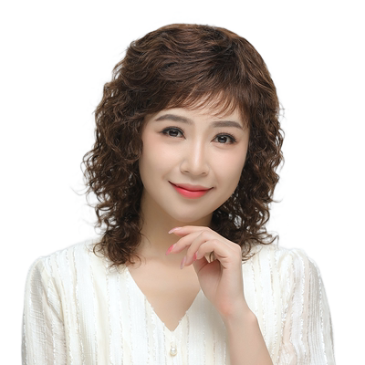 真人发丝减龄遮白发优选辫子发