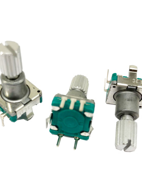 进口原装日本ALPS脉冲开关 编码器EC11-30位带开关17花轴音量调节